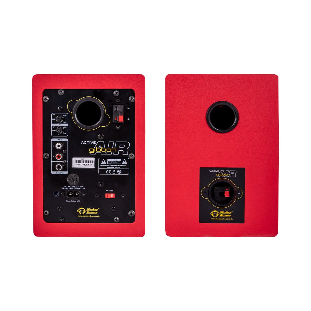 The Gibbon Air - Compact Studio Loudspeaker - Red SPEMON020